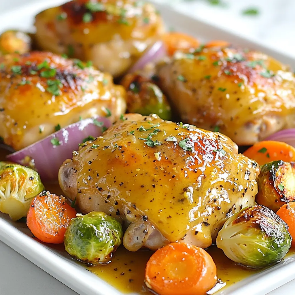 Honey Mustard Sheet Pan Chicken Flavorful Dinner Delight