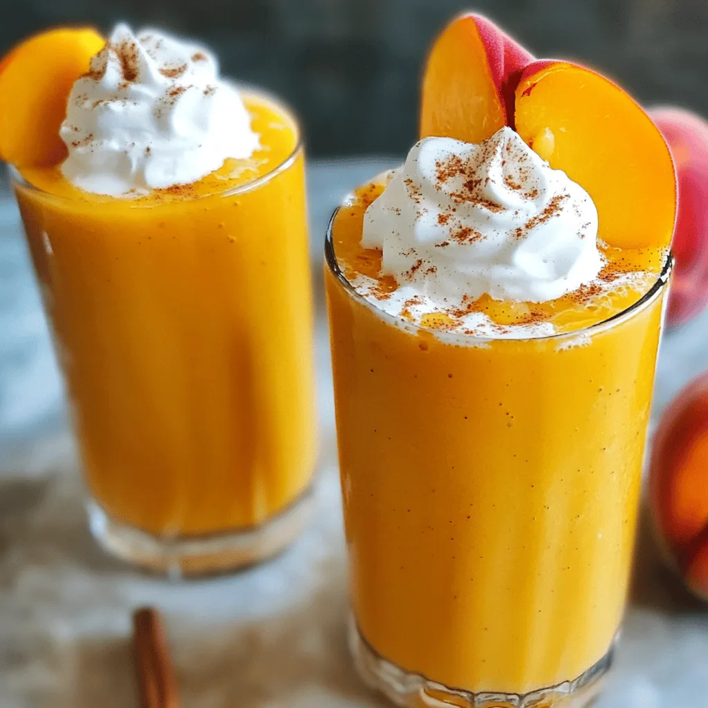 Peach Cheesecake Smoothie Tasty and Healthy Delight