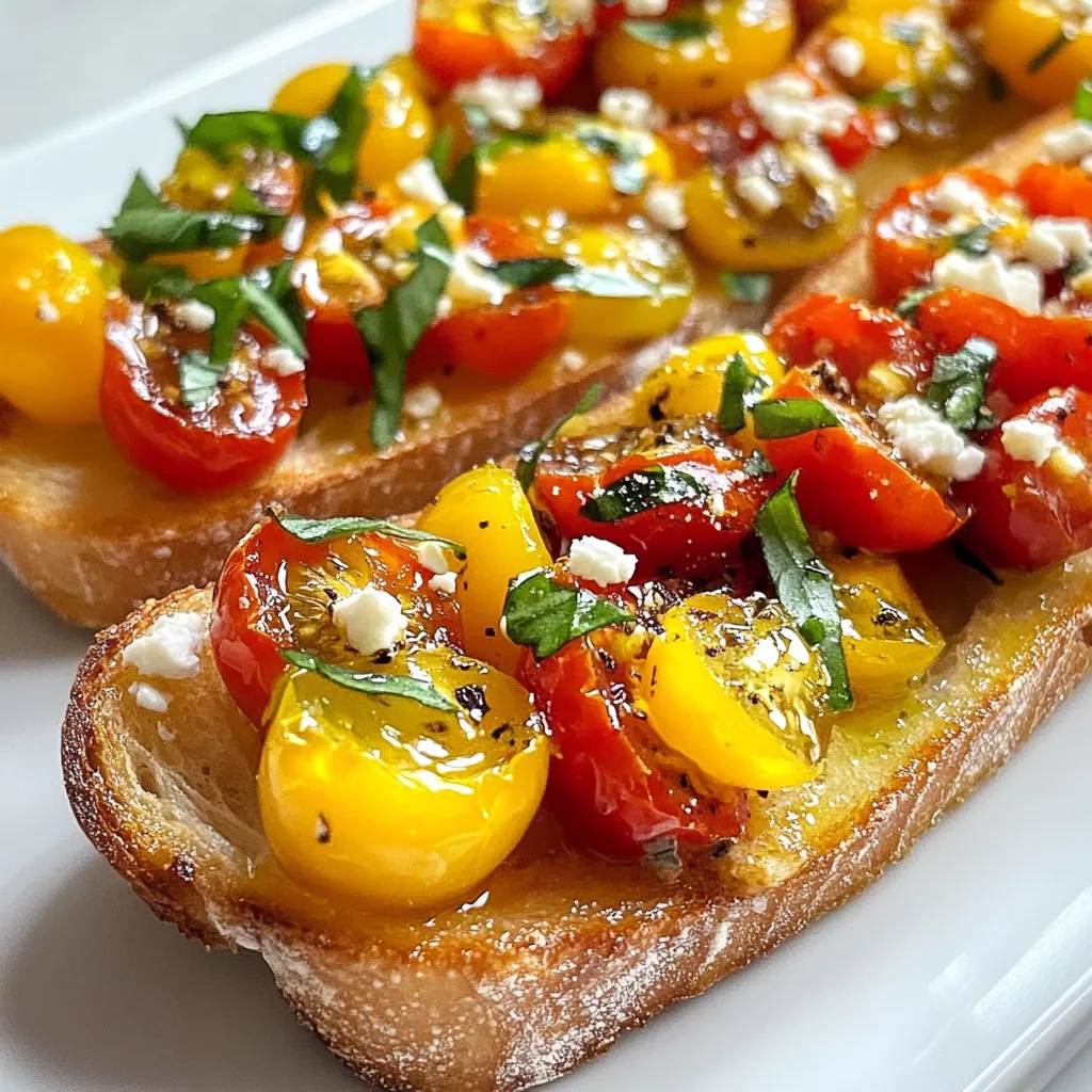 Roasted Garlic Tomato Bruschetta Simple and Tasty Treat