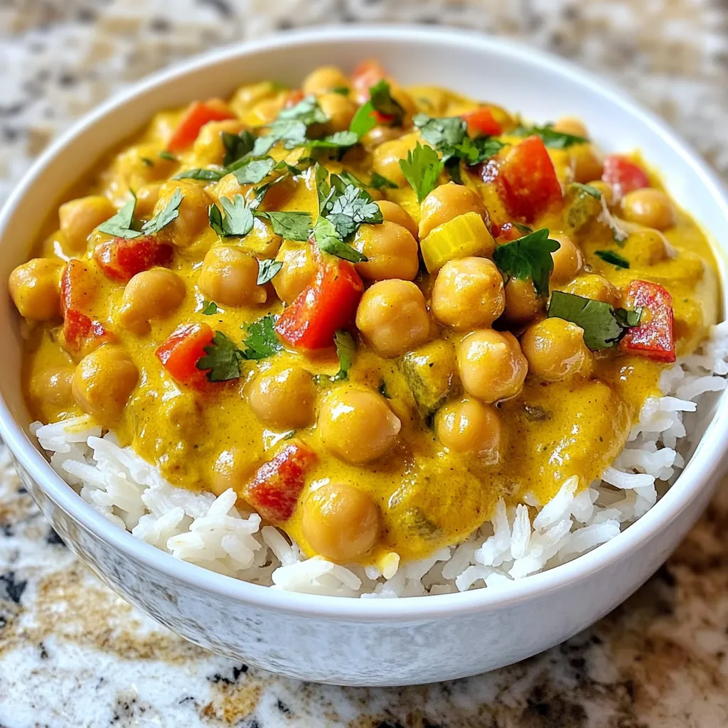 Creamy Coconut Chickpea Curry Easy and Flavorful Meal