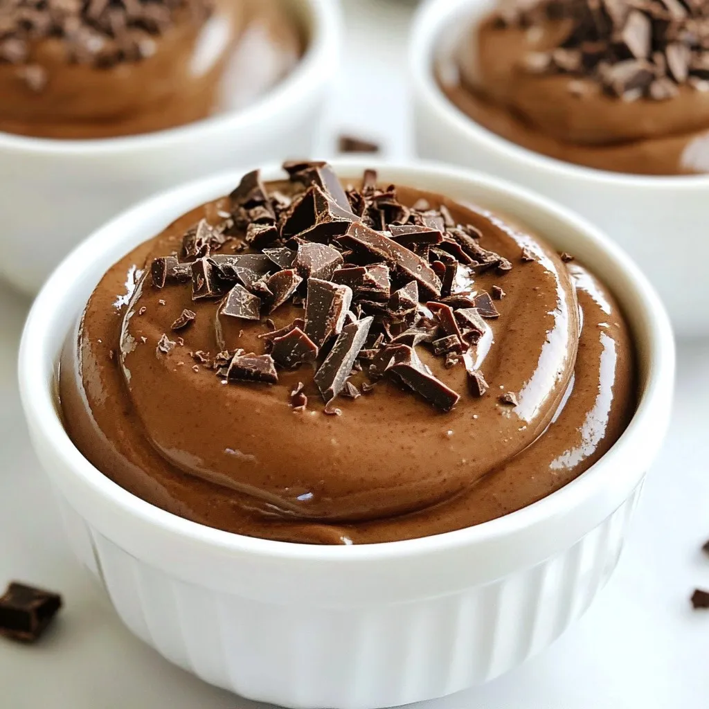 Vegan Chocolate Avocado Mousse Rich and Creamy Delight