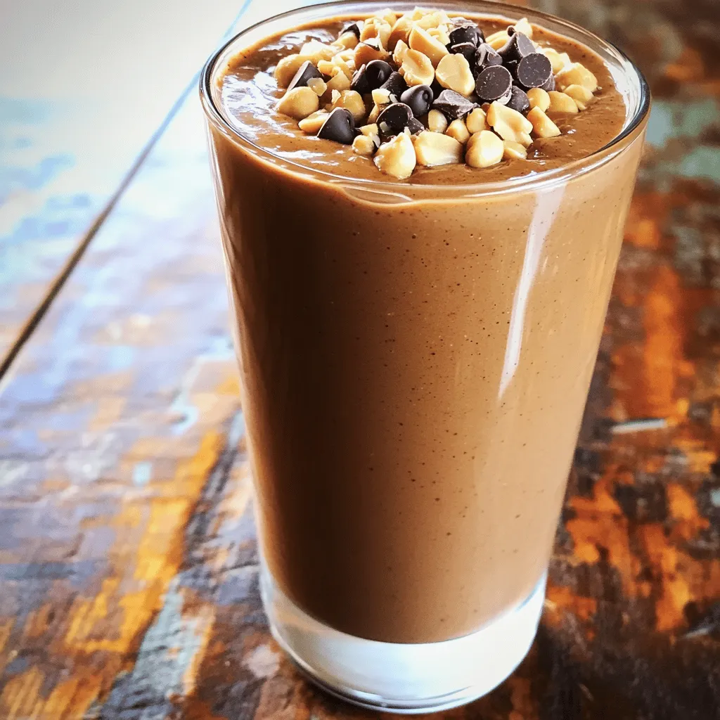 Peanut Butter Cup Smoothie Rich and Creamy Delight