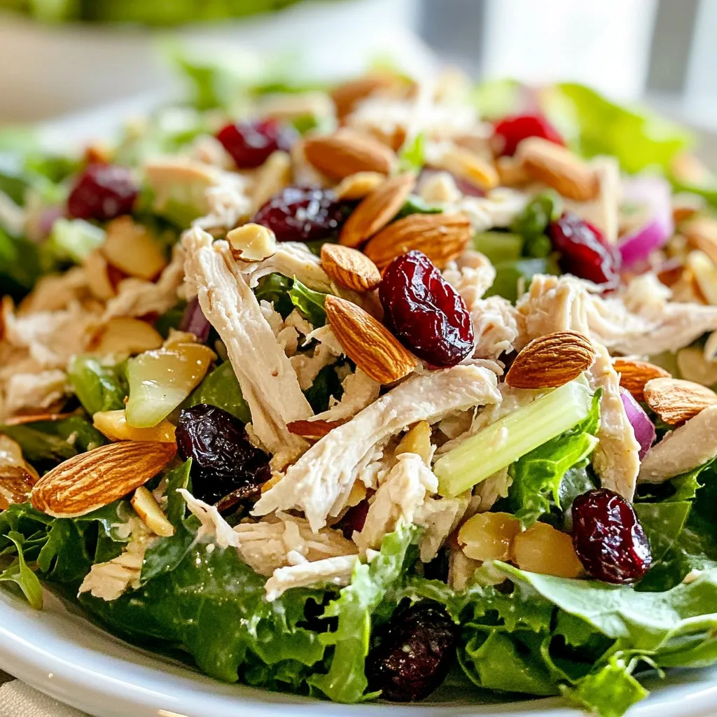 Cranberry Almond Chicken Salad Nutritious Summer Dish