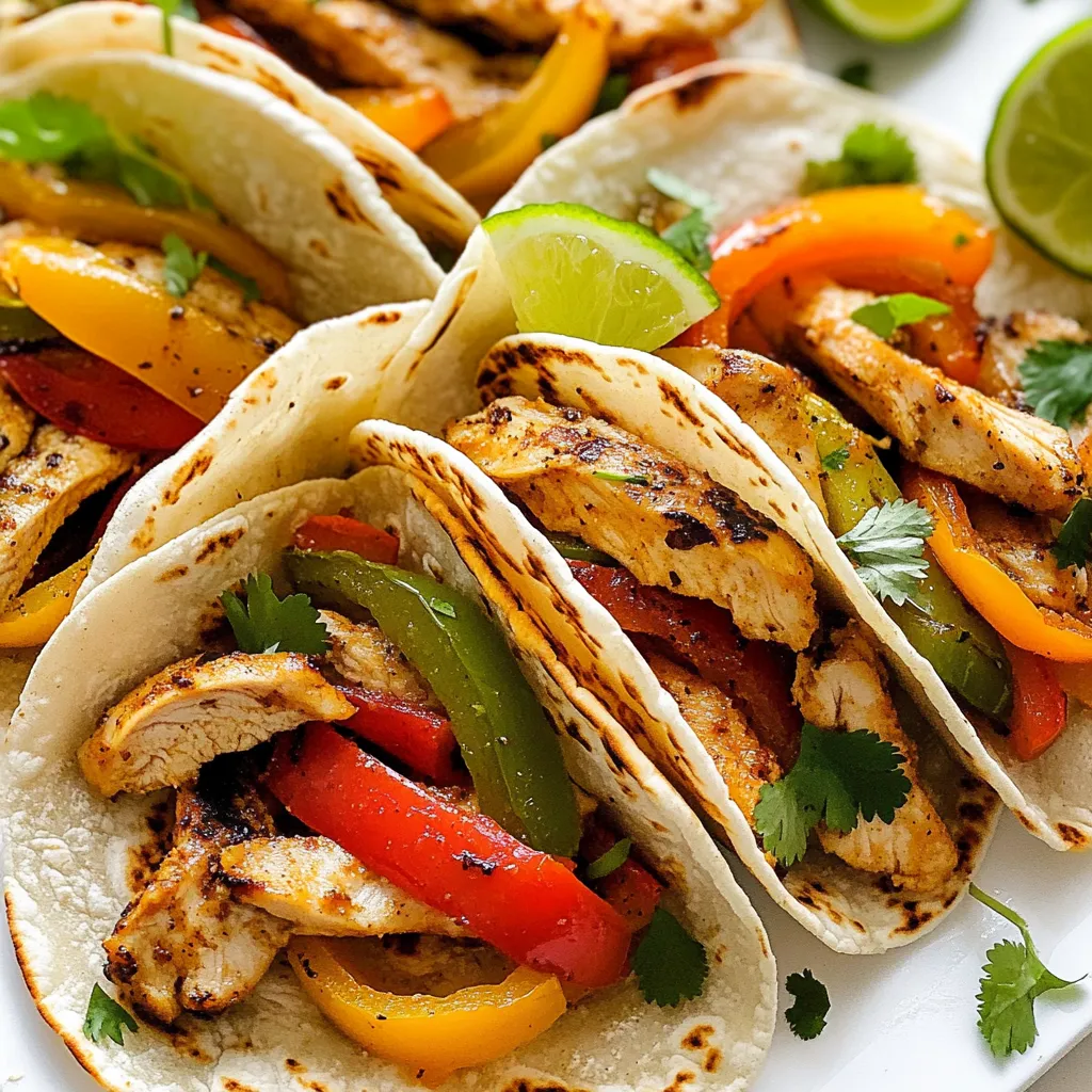 Zesty Lime Chicken Fajitas Flavorful and Easy Meal
