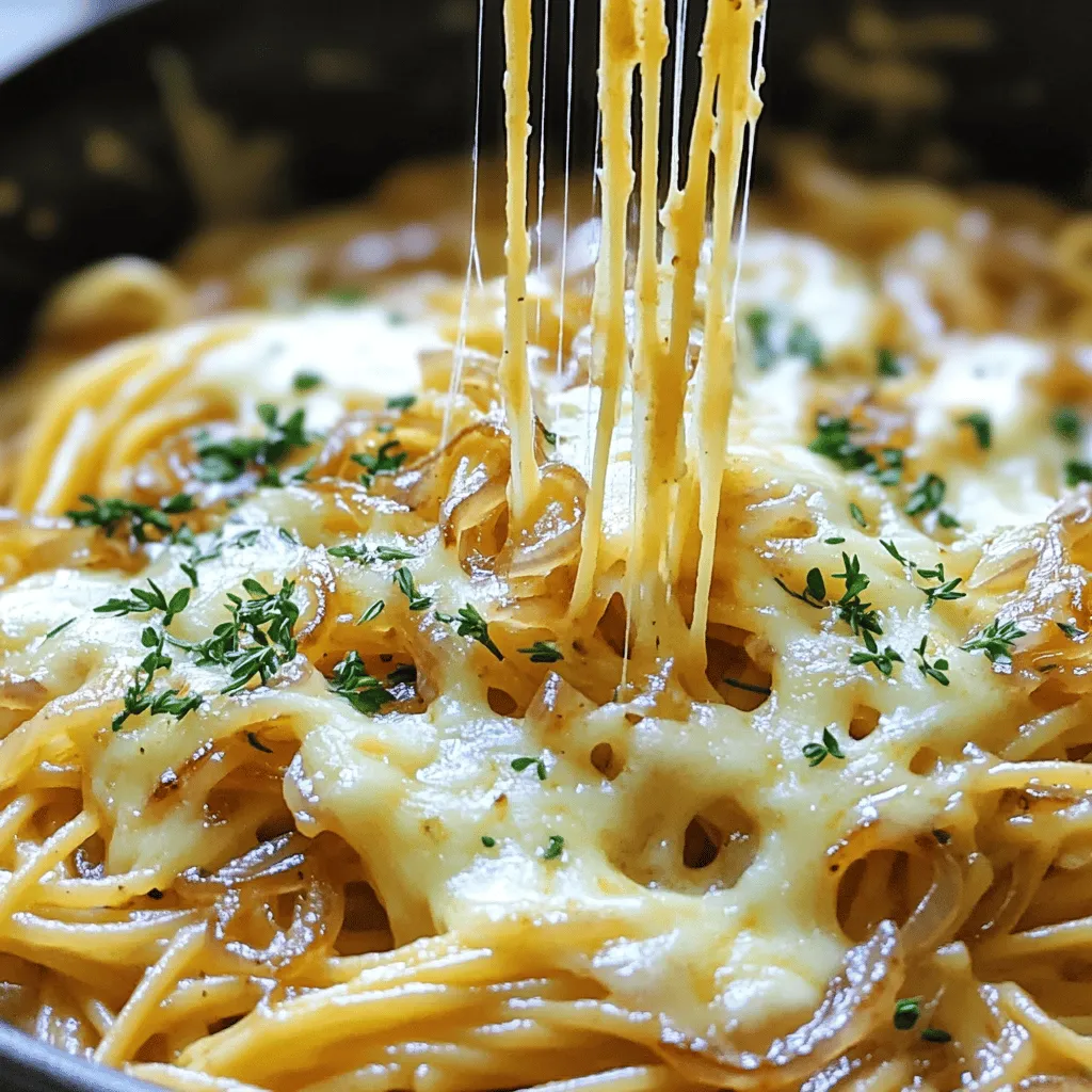 One Pot French Onion Pasta Comforting and Flavorful Dish