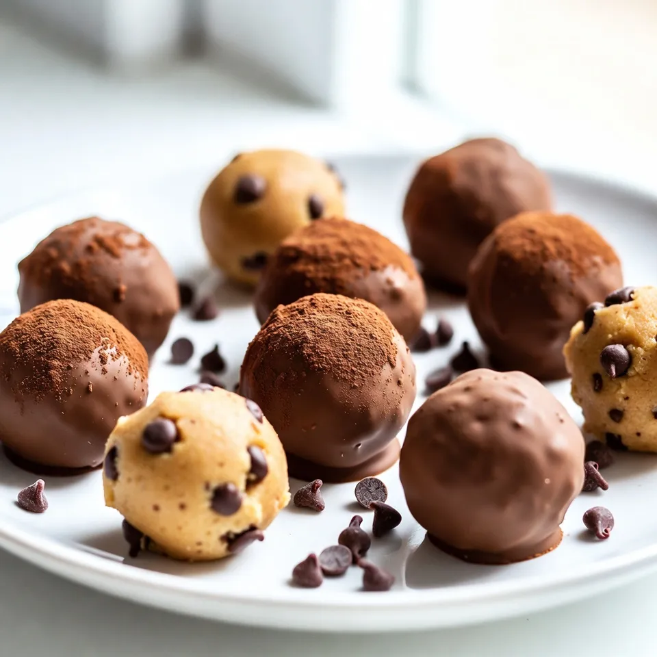 Chocolate Chip Cookie Dough Truffles Delightful Treat