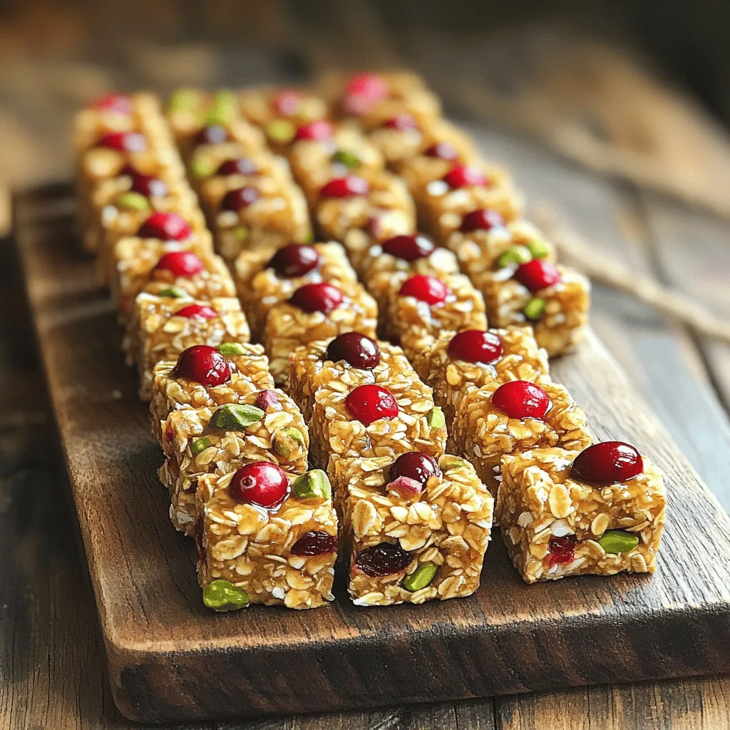 Cranberry Pistachio Energy Clusters Easy Snack Recipe
