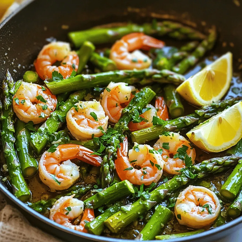 One-Pan Garlic Shrimp and Asparagus Flavor Boost