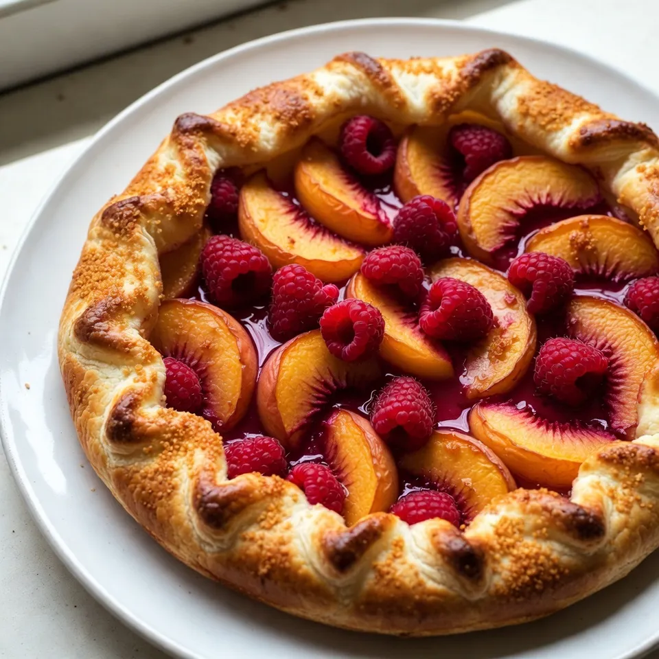 Peach Raspberry Galette Simple and Delicious Recipe