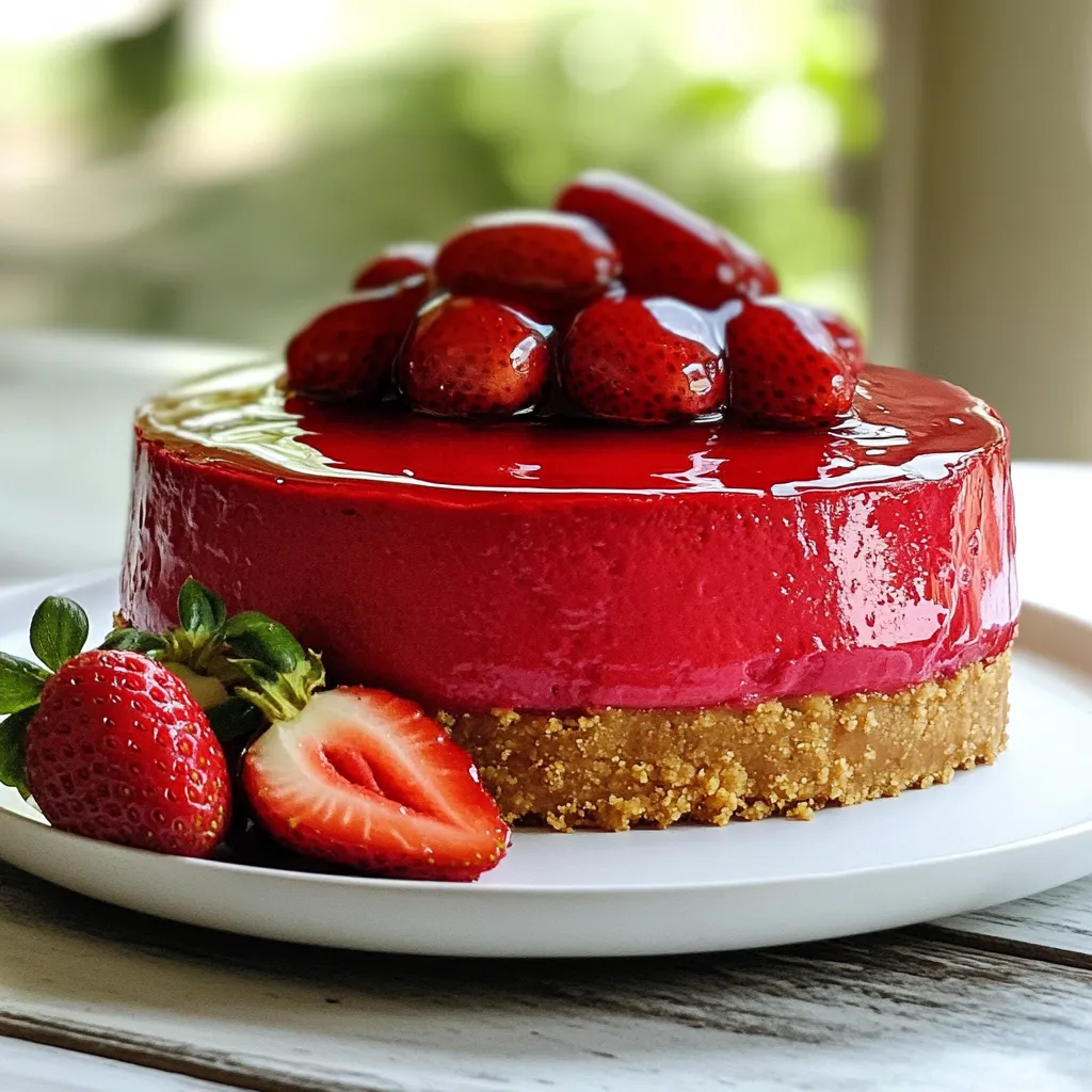 Red Velvet Strawberry Cheesecake Delightful and Creamy