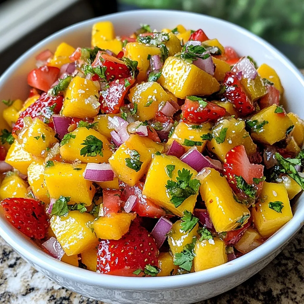 Strawberry Mango Fruit Salsa Fresh and Flavorful Treat