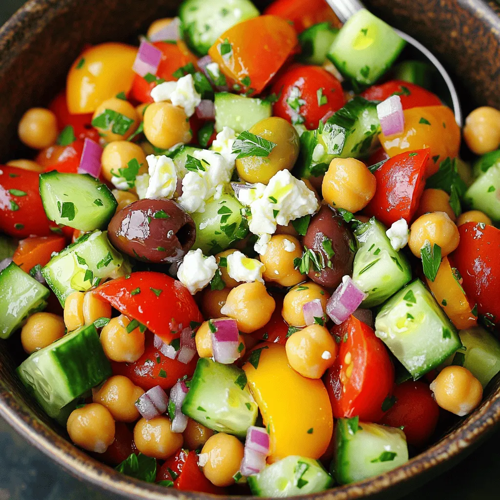 Mediterranean Chickpea Salad Fresh and Flavorful Dish