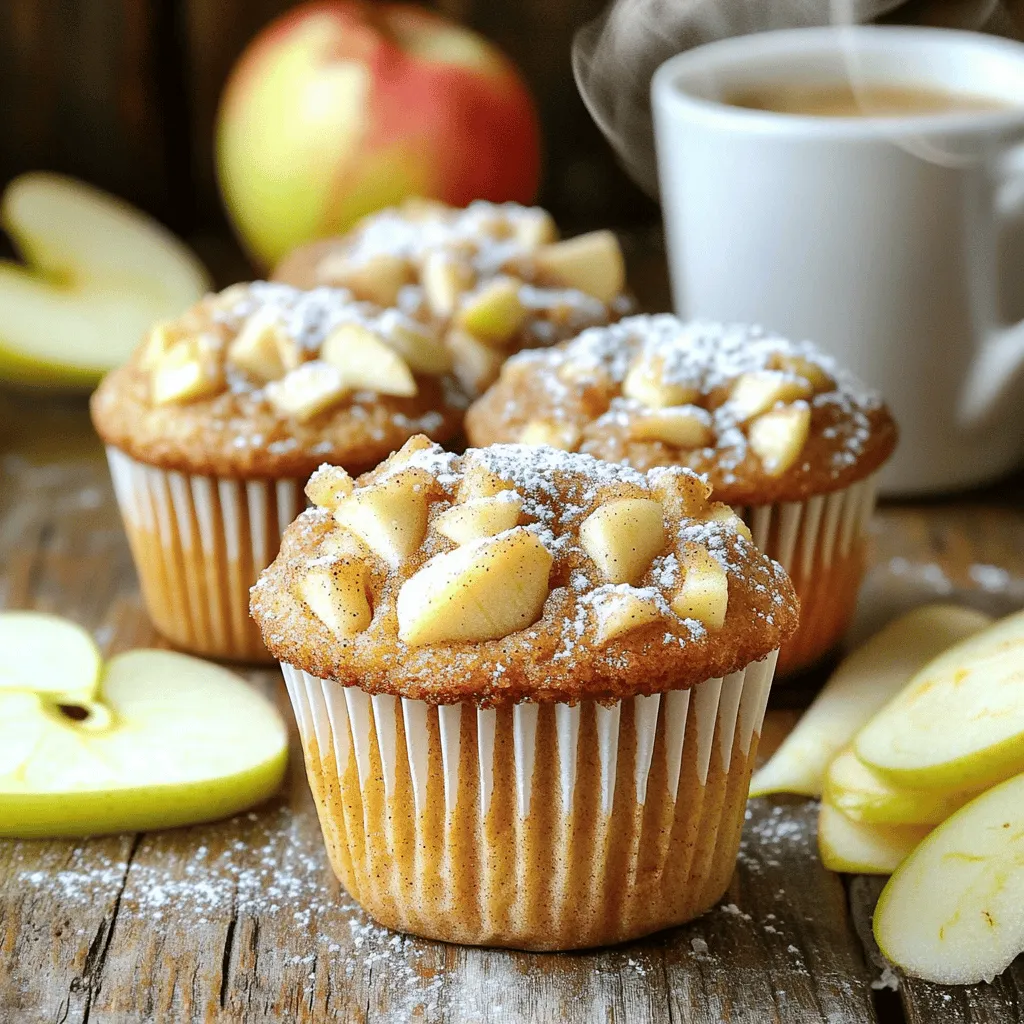 Apple Cinnamon Coffee Cake Muffins Rich and Flavorful