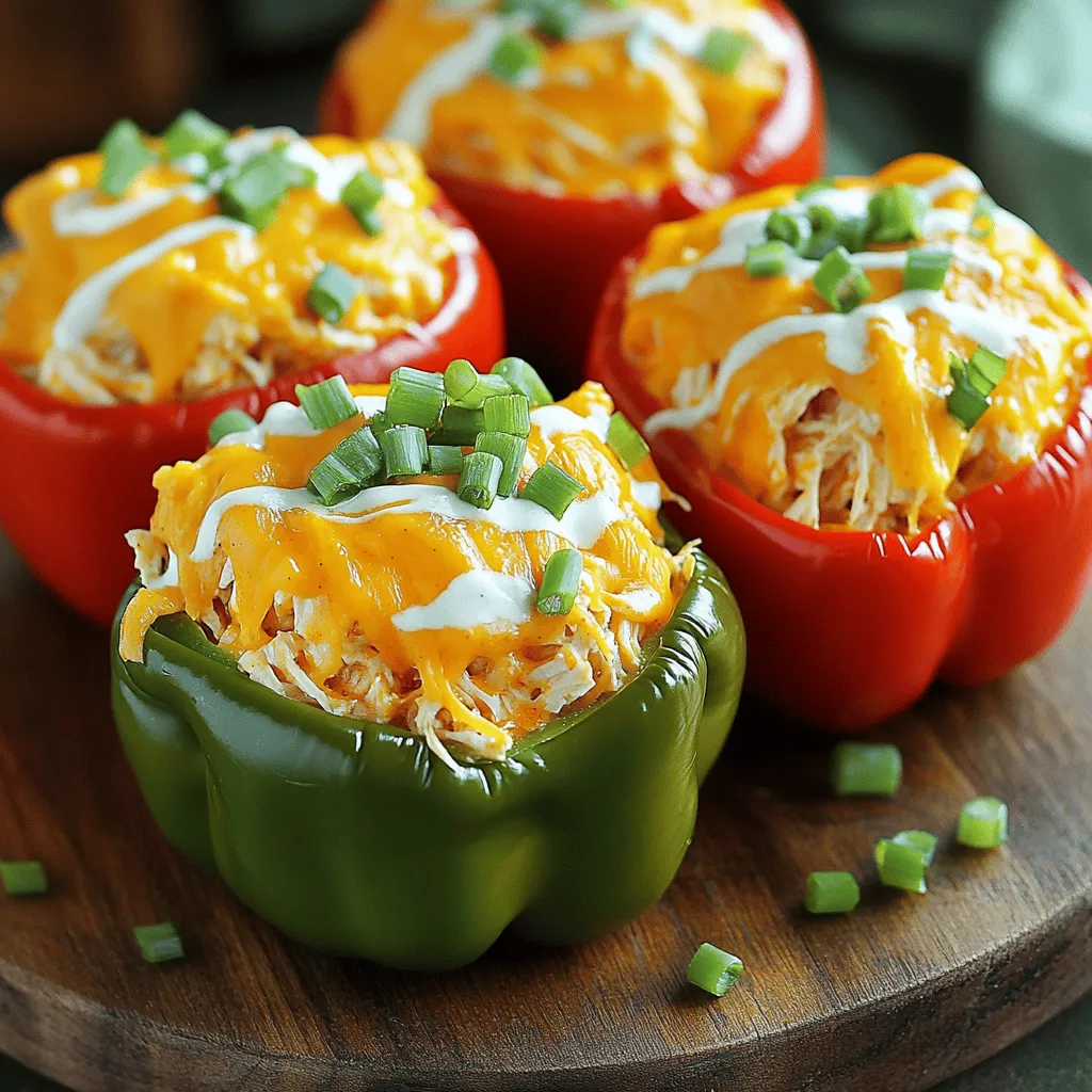 Buffalo Chicken Stuffed Peppers Tasty and Easy Recipe