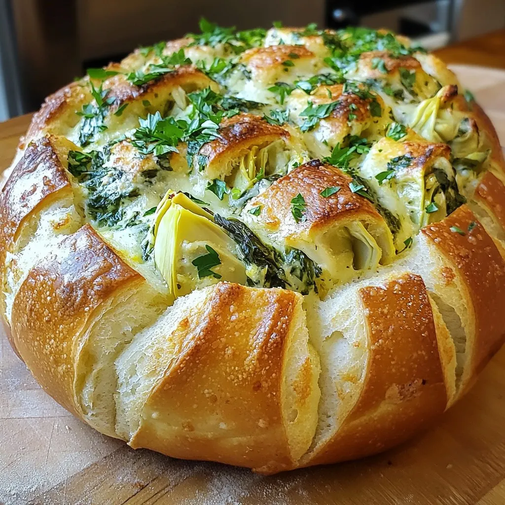 Spinach Artichoke Stuffed Bread Flavorful and Easy Recipe