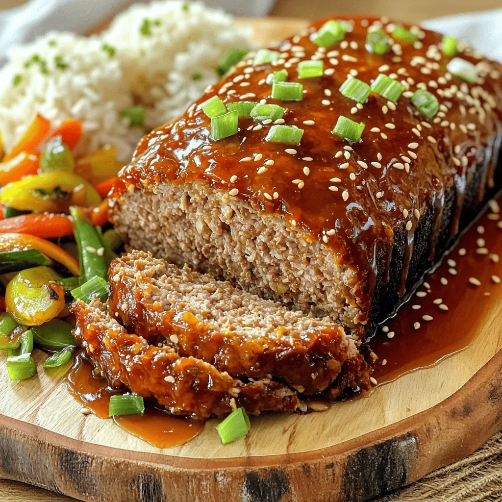 Teriyaki Glazed Meatloaf Simple and Tasty Recipe