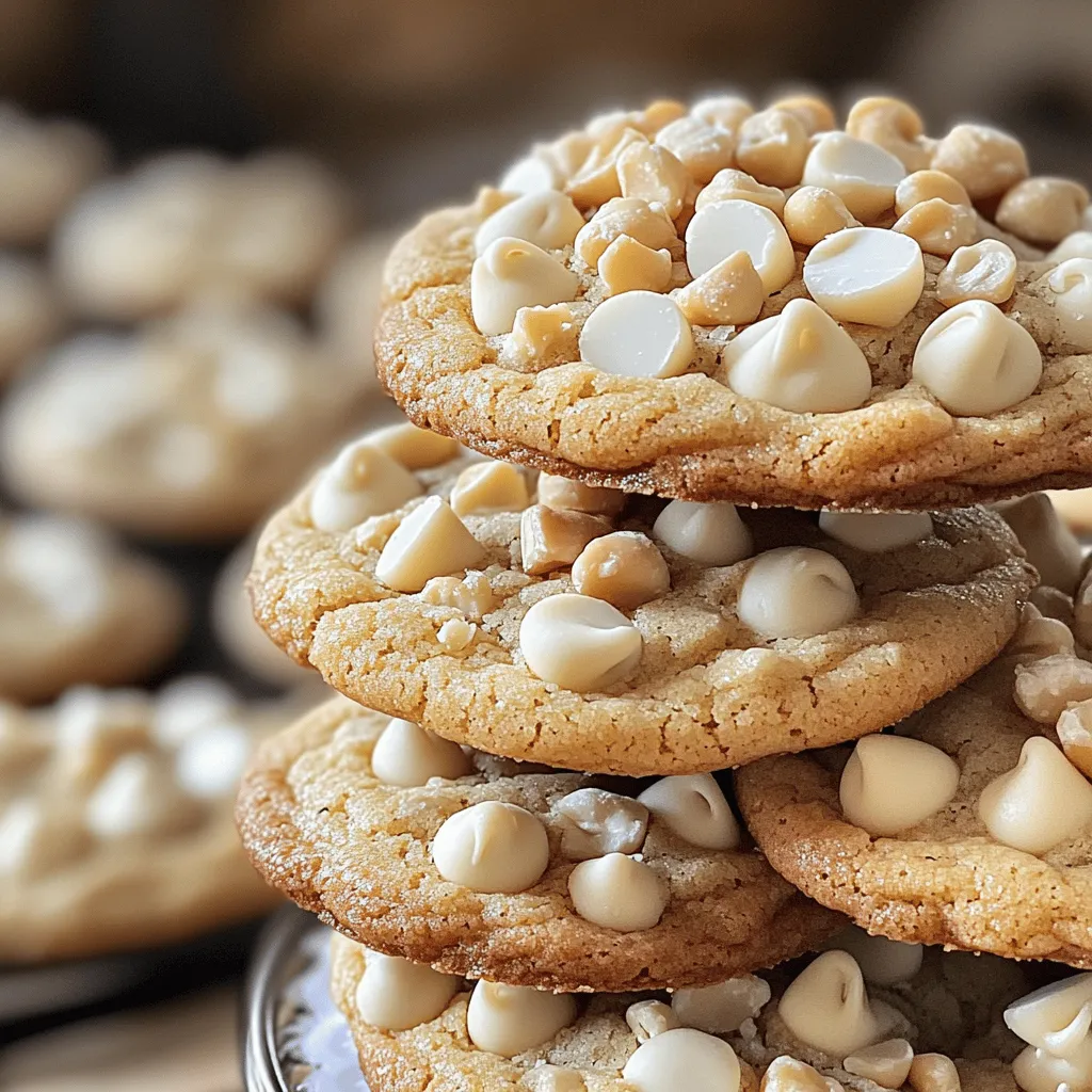 White Chocolate Macadamia Cookies Delightful Treat