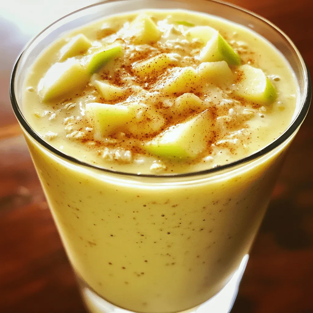 Apple Pie Smoothie Delightful Creamy Flavor Boost