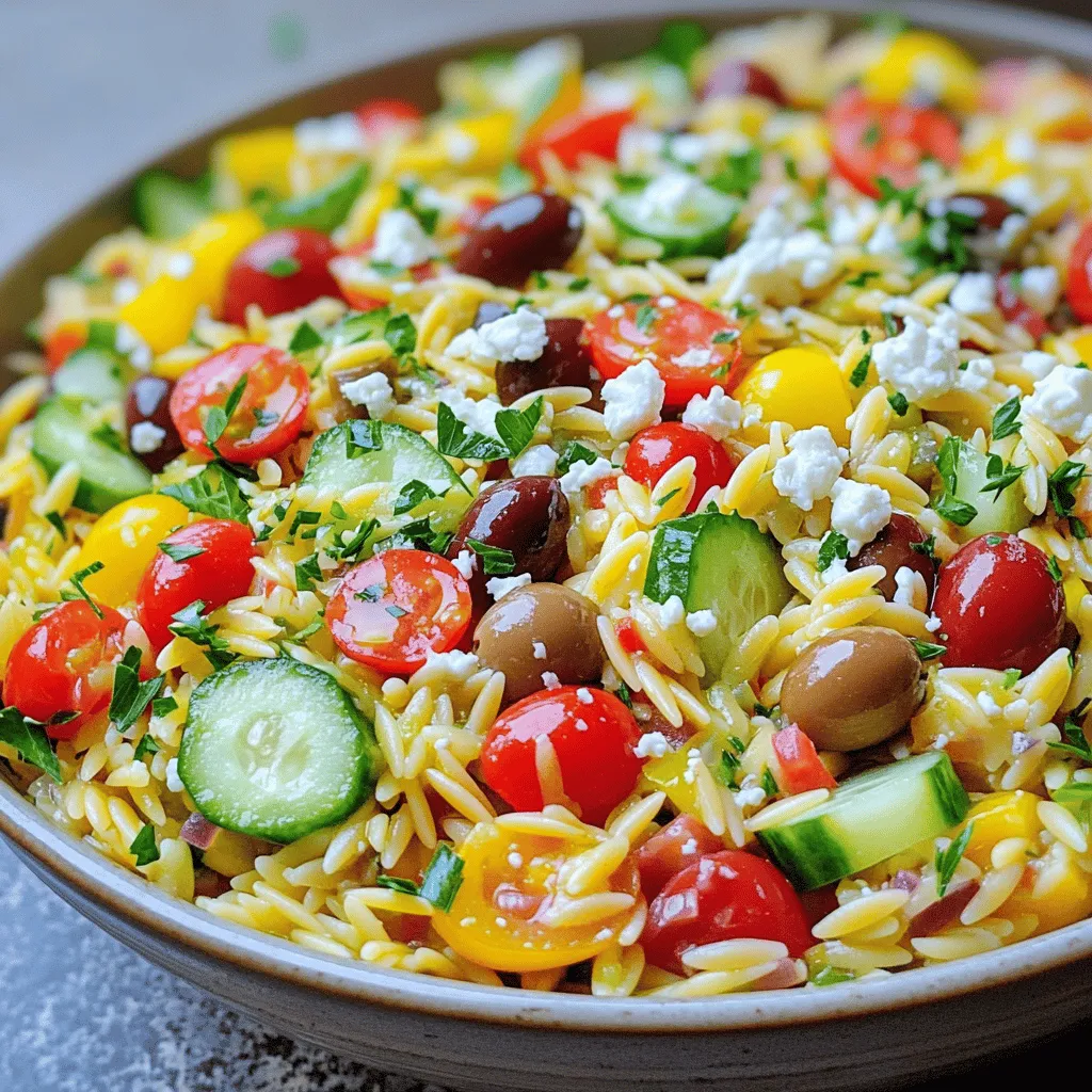 Easy Greek Orzo Salad Fresh and Flavorful Delight