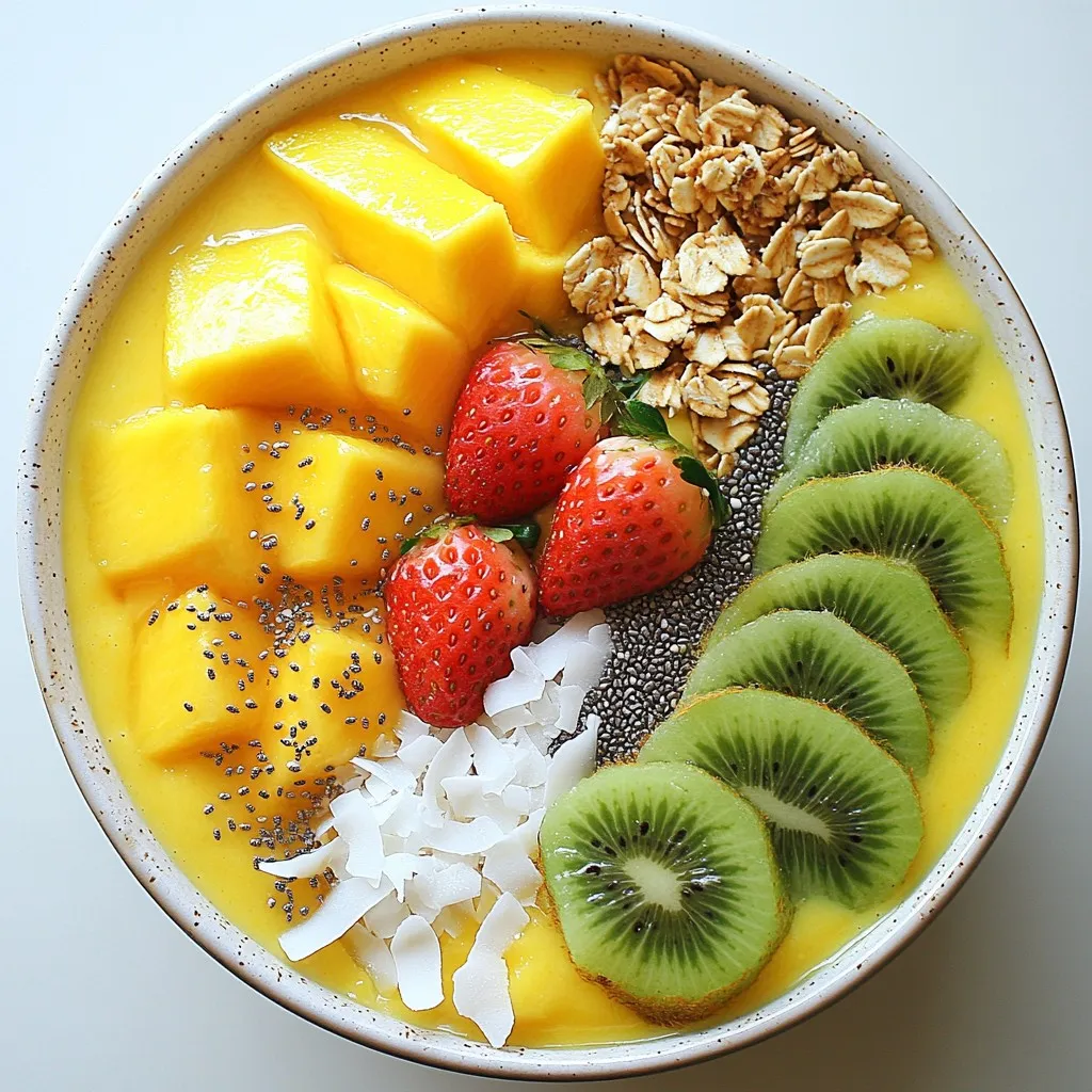 Coconut Mango Smoothie Bowl Fresh and Flavorful Recipe