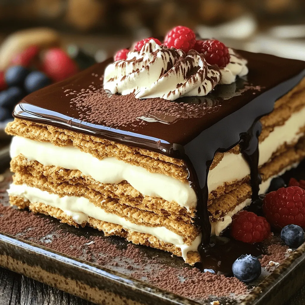 No-Bake Chocolate Eclair Cake Easy Dessert Delight