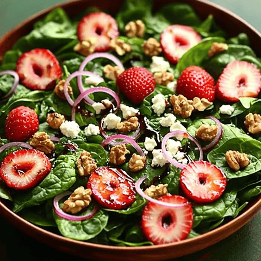 Strawberry Spinach Salad Fresh and Flavorful Delight