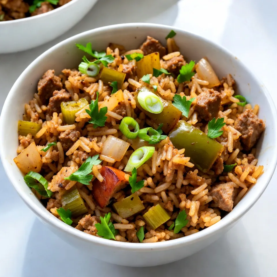 Spicy Cajun Dirty Rice Flavorful Comfort Food Delight