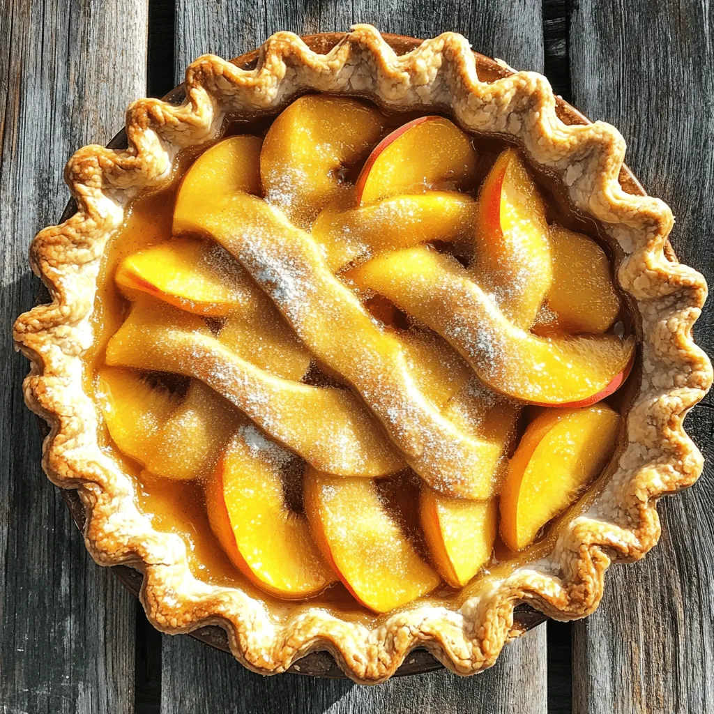 Classic Peach Pie Irresistible Homemade Delight