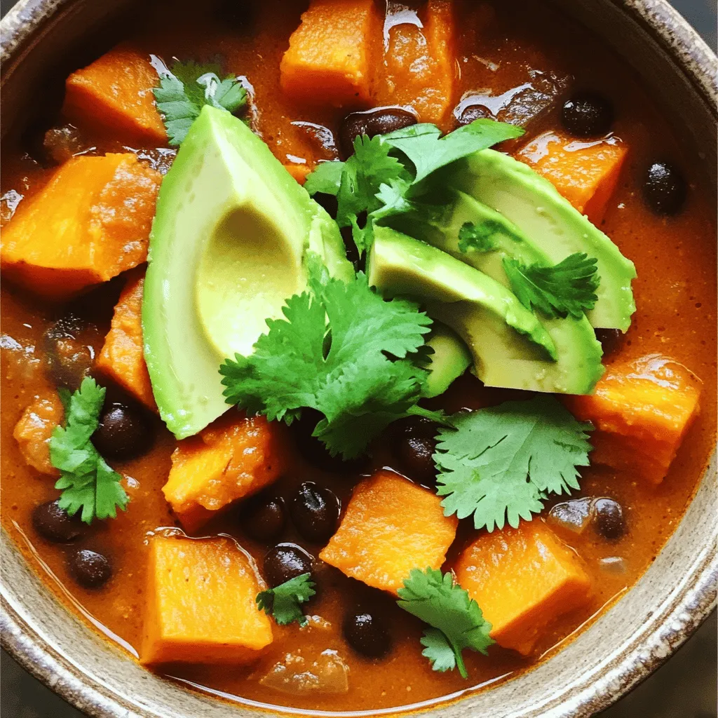 Savory Sweet Potato Black Bean Chili Recipe Delight