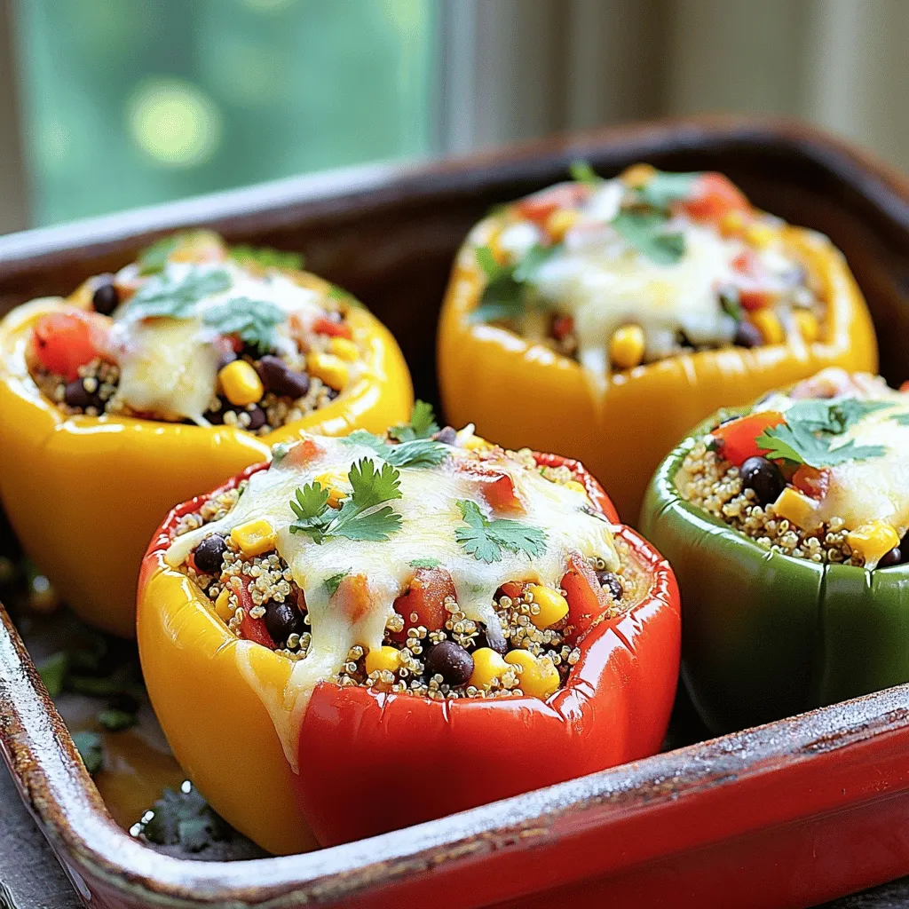 Stuffed Bell Peppers with Quinoa Flavorful and Easy