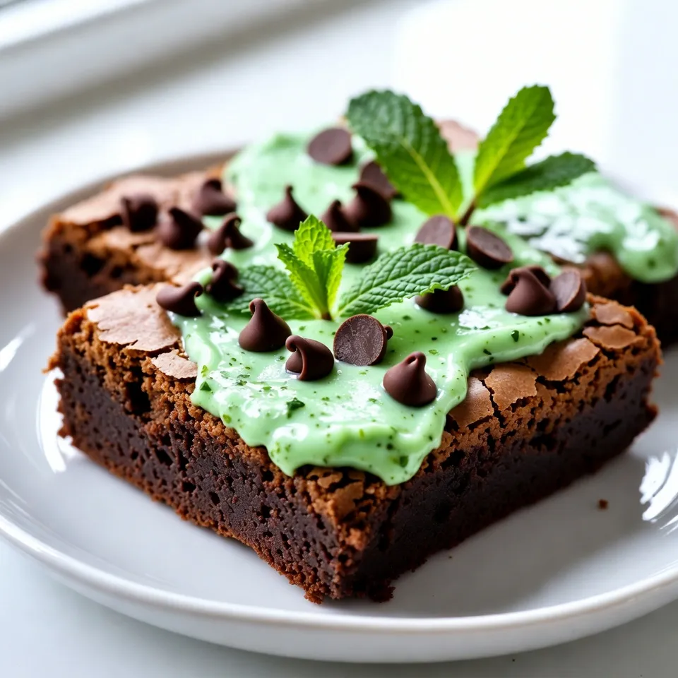Chocolate Mint Brownies Tempting and Rich Delight