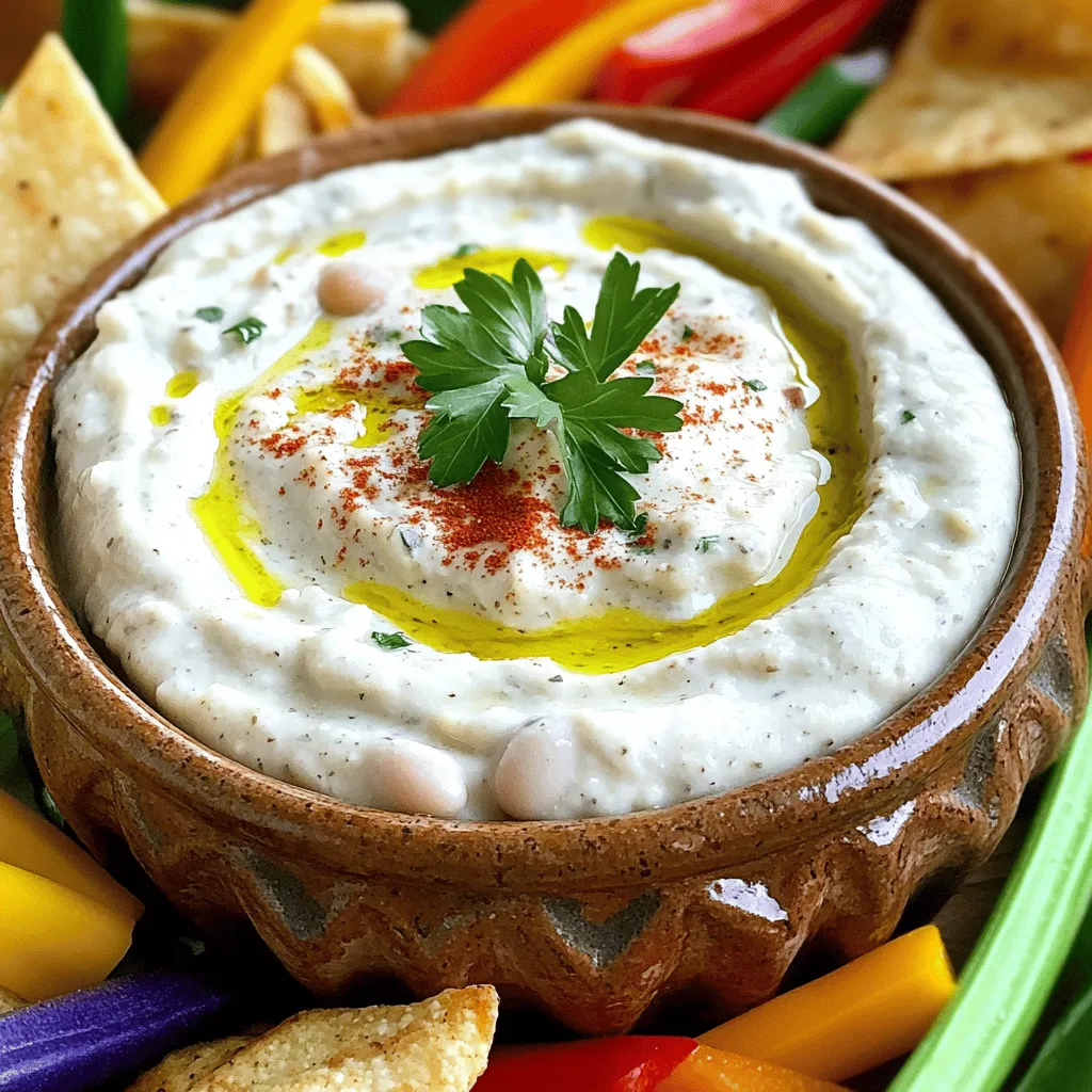 Roasted Garlic White Bean Dip Flavorful and Easy Recipe