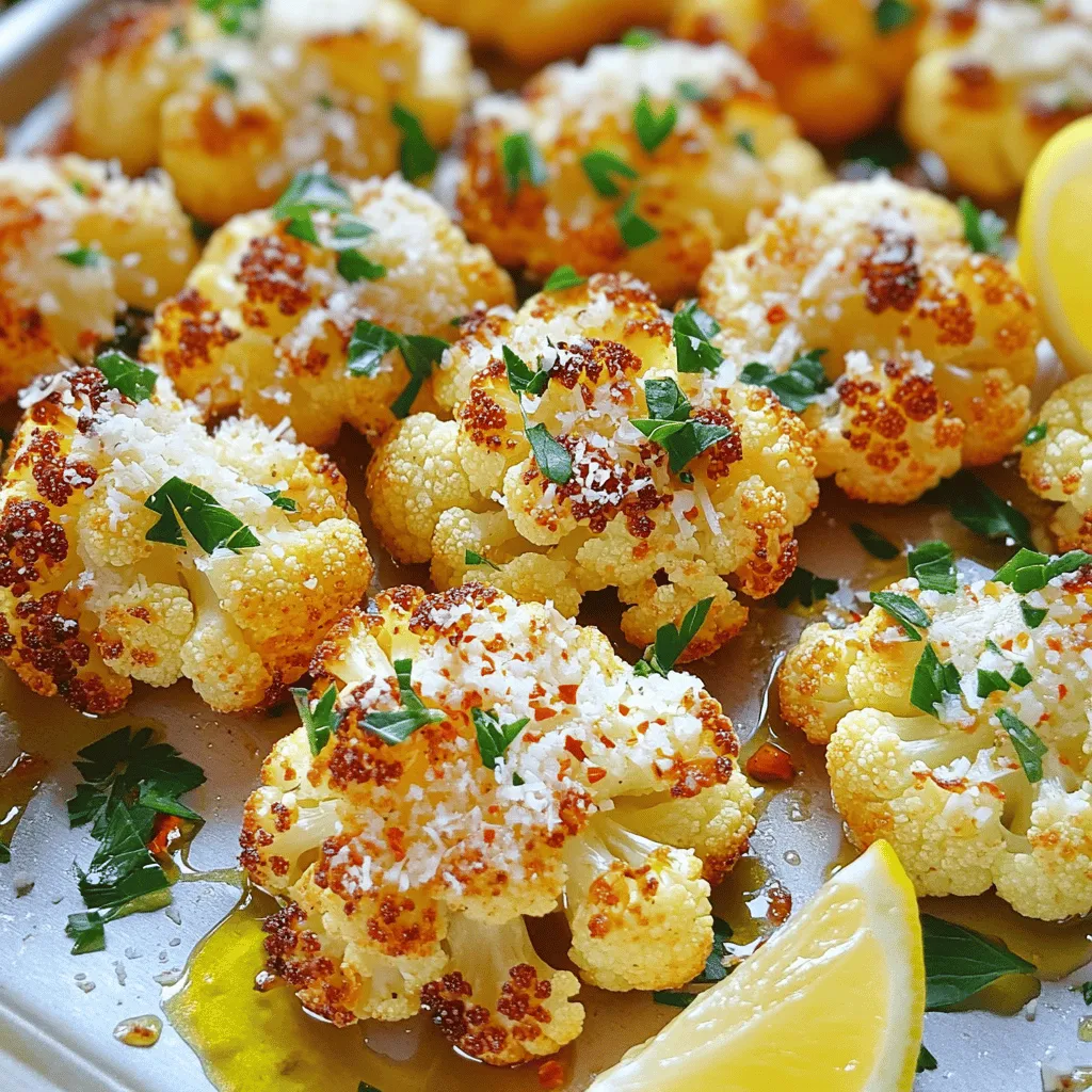 Garlic Parmesan Roasted Cauliflower Tasty and Easy Dish