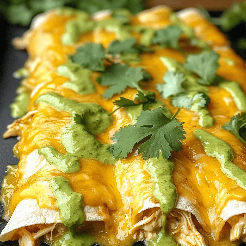 Easy Cream Cheese Chicken Enchiladas Simple and Tasty