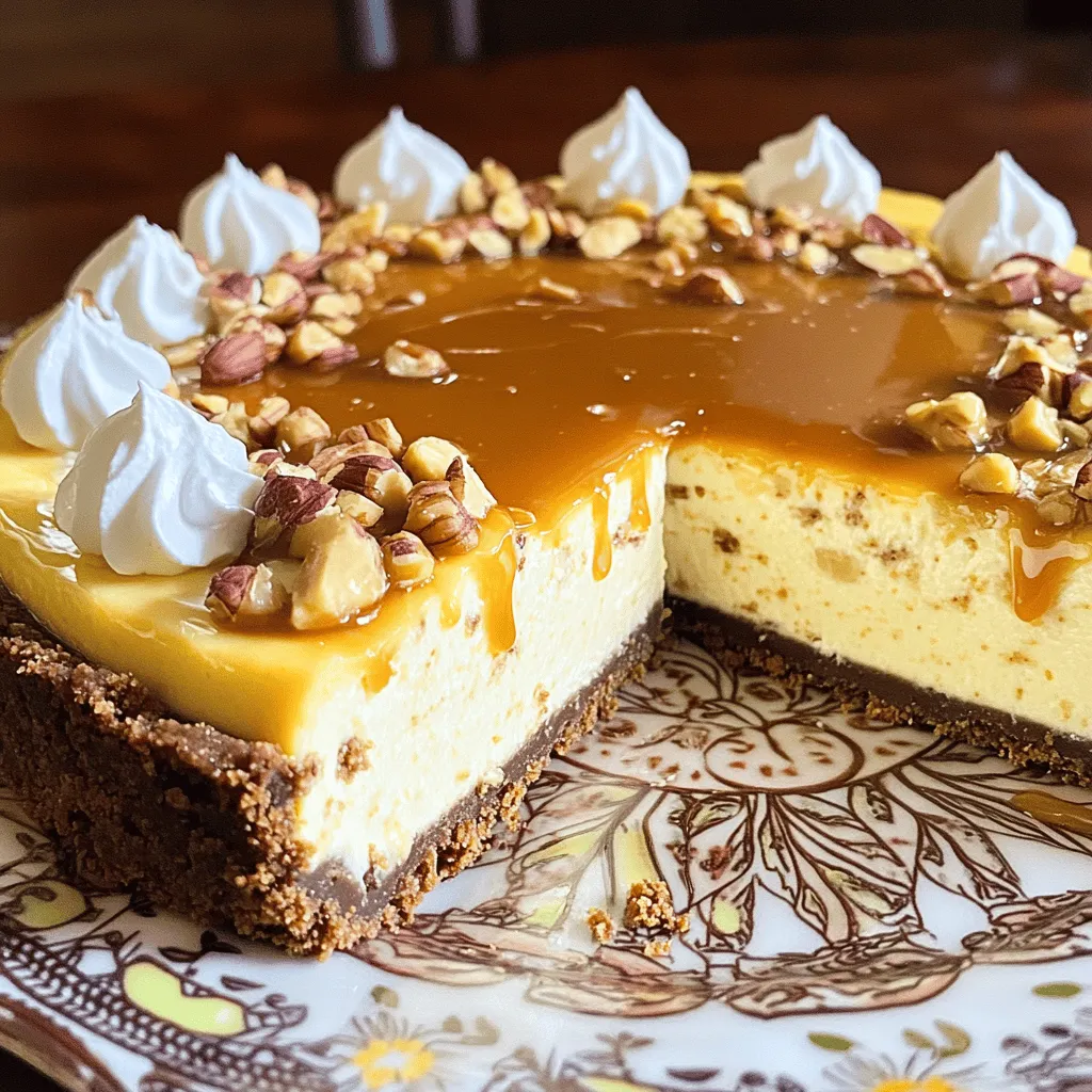 Banana Caramel Nut Cheesecake Creamy Dreamy Dessert