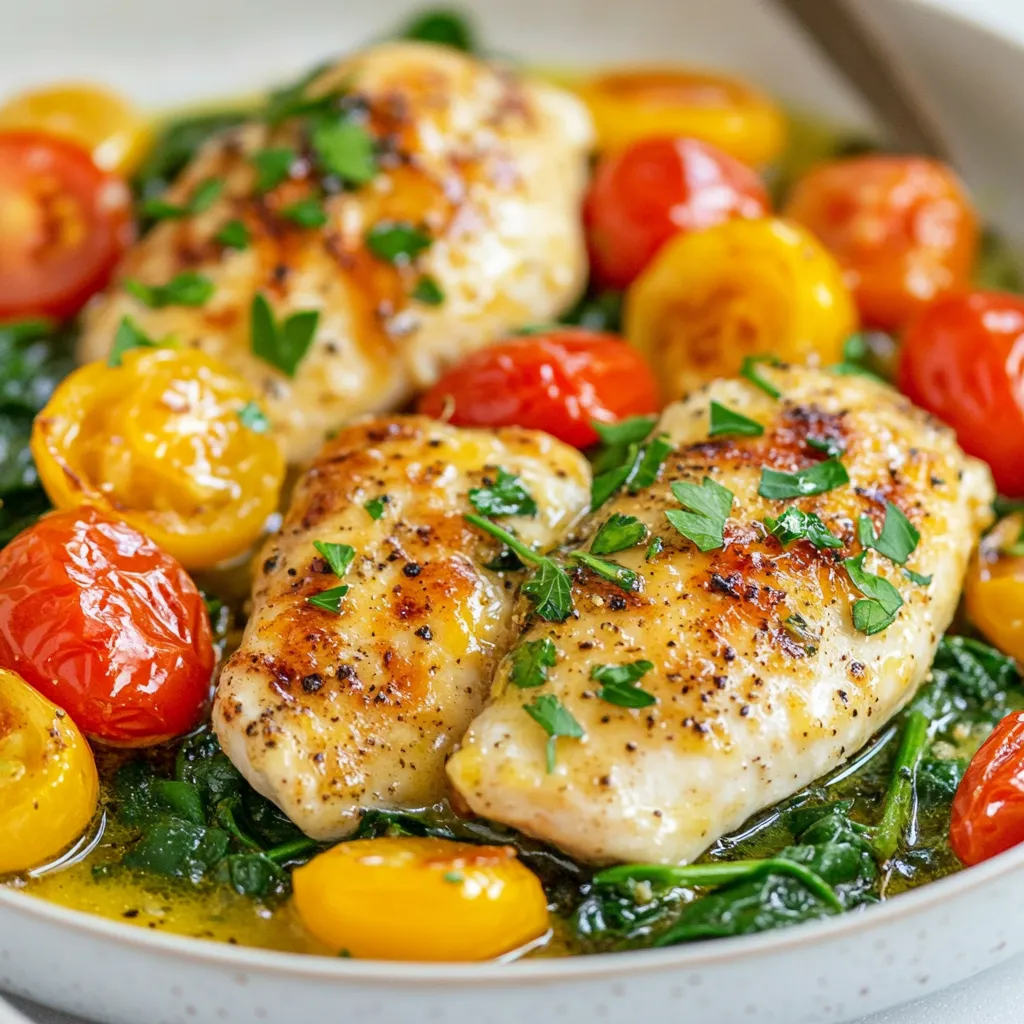 Lemon Garlic Chicken Skillet Delightful Quick Meal