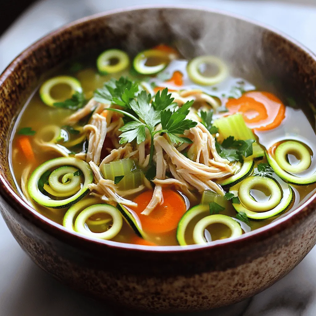 Chicken Zoodle Soup Flavorful and Easy Recipe