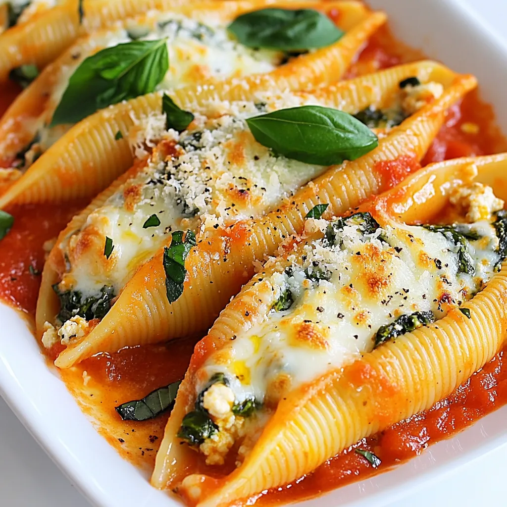 Spinach Ricotta Stuffed Shells Healthy and Simple Dish