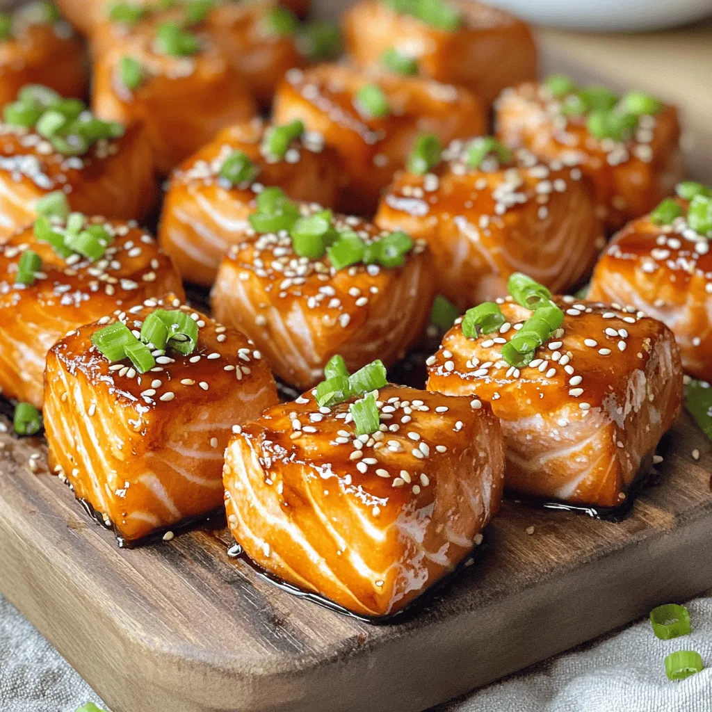 Savory Air Fryer Teriyaki Salmon Bites Recipe