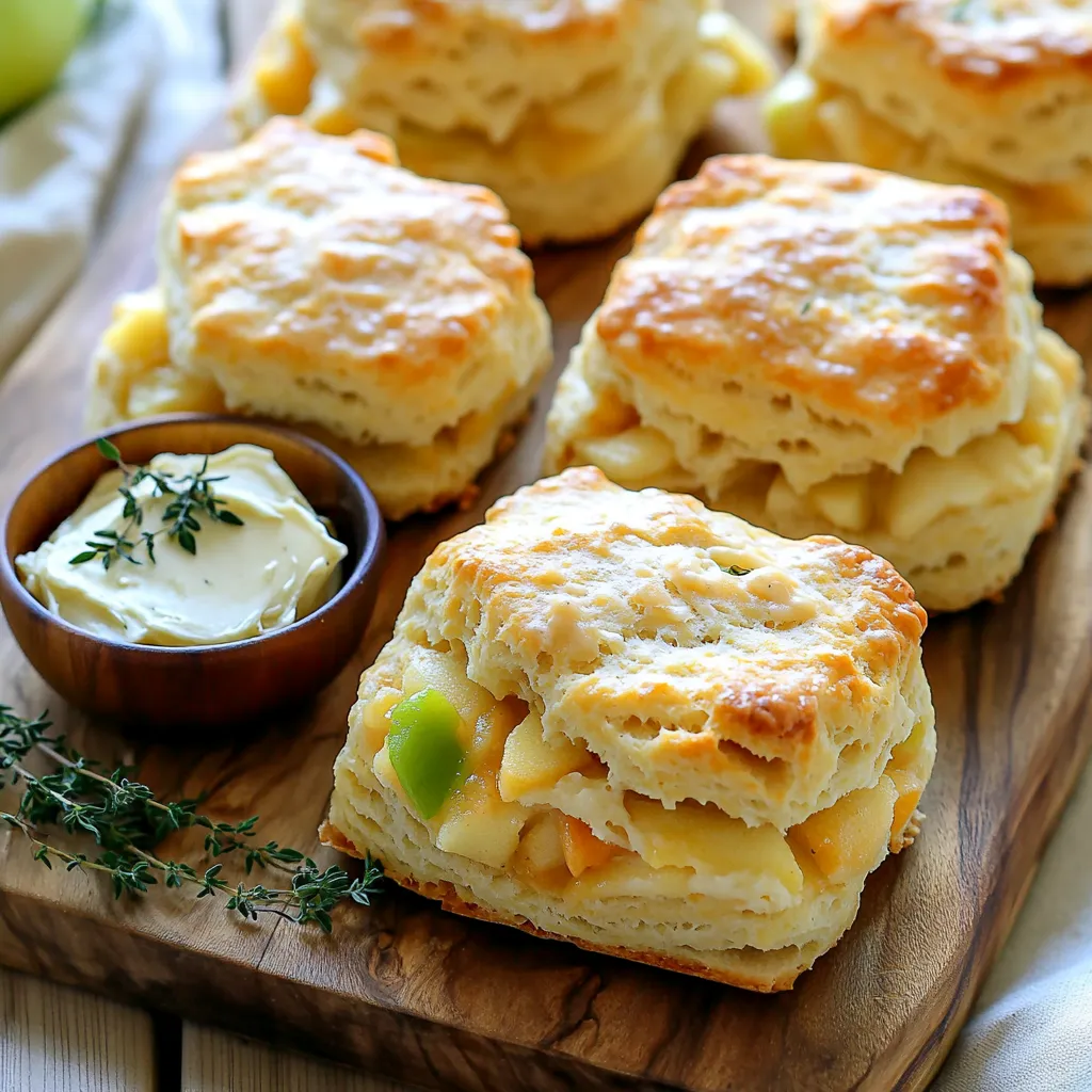 Apple Cheddar Biscuits with Thyme Butter Recipe