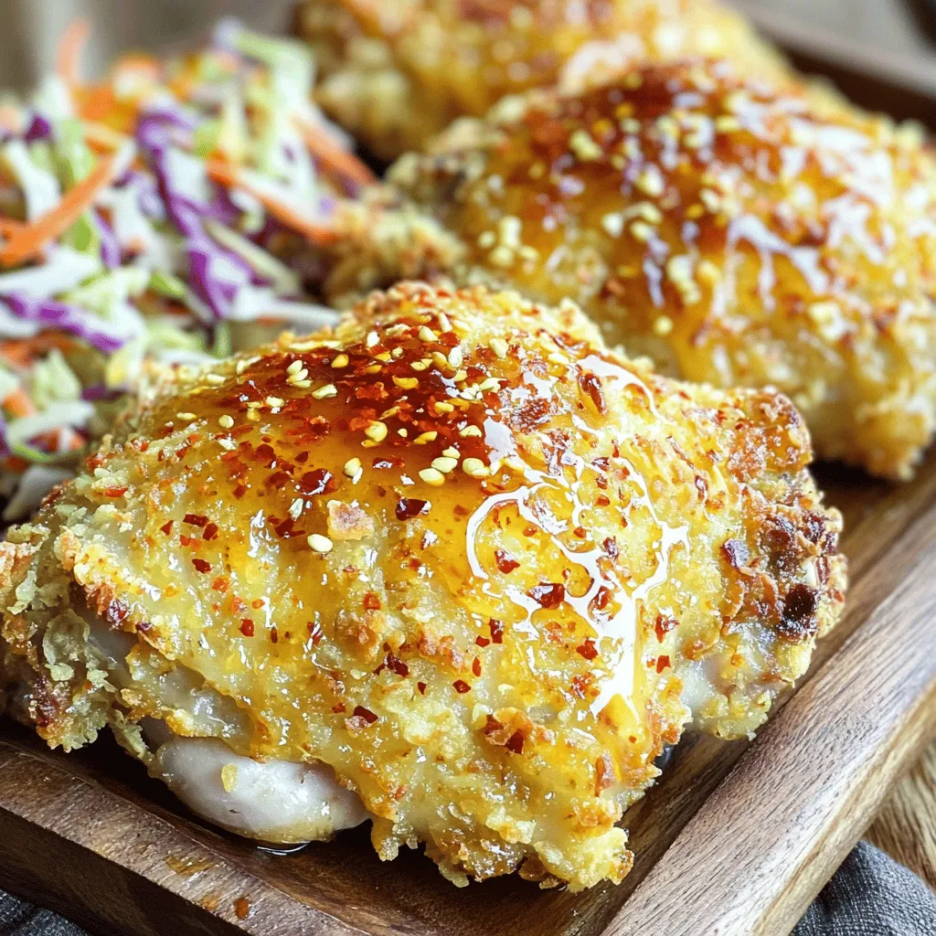 Baked Crunchy Hot Honey Chicken Delight Recipe