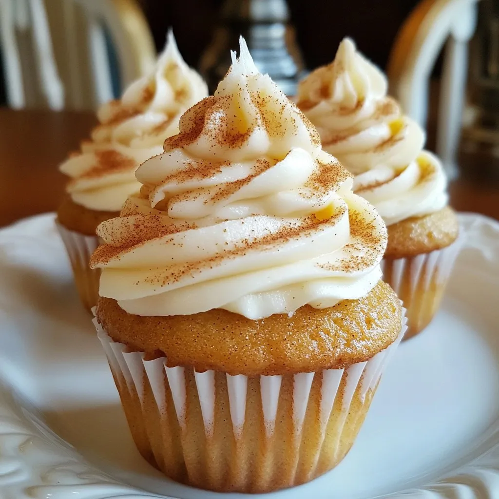 Gingerbread Cupcakes with Cream Cheese Frosting Delight