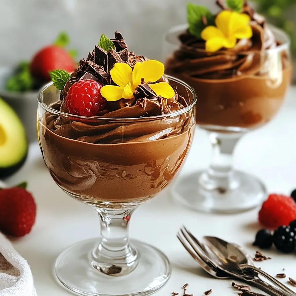 Vegan Chocolate Avocado Mousse Richness in Every Bite