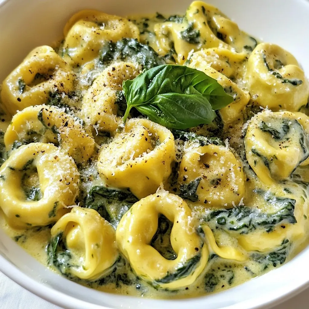 Creamy Spinach Tortellini Skillet Simple and Tasty Meal
