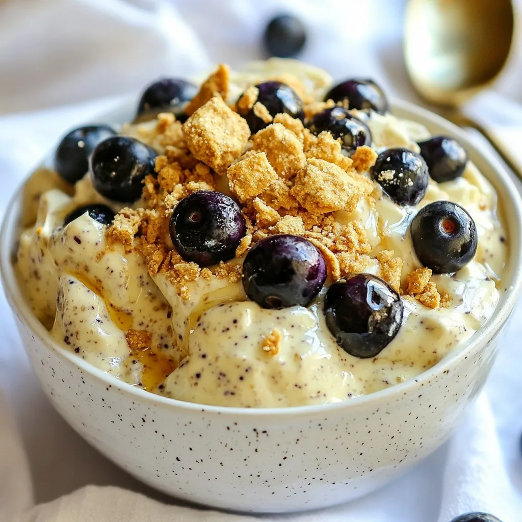 Blueberry Cheesecake Overnight Oats Simple Breakfast Delight