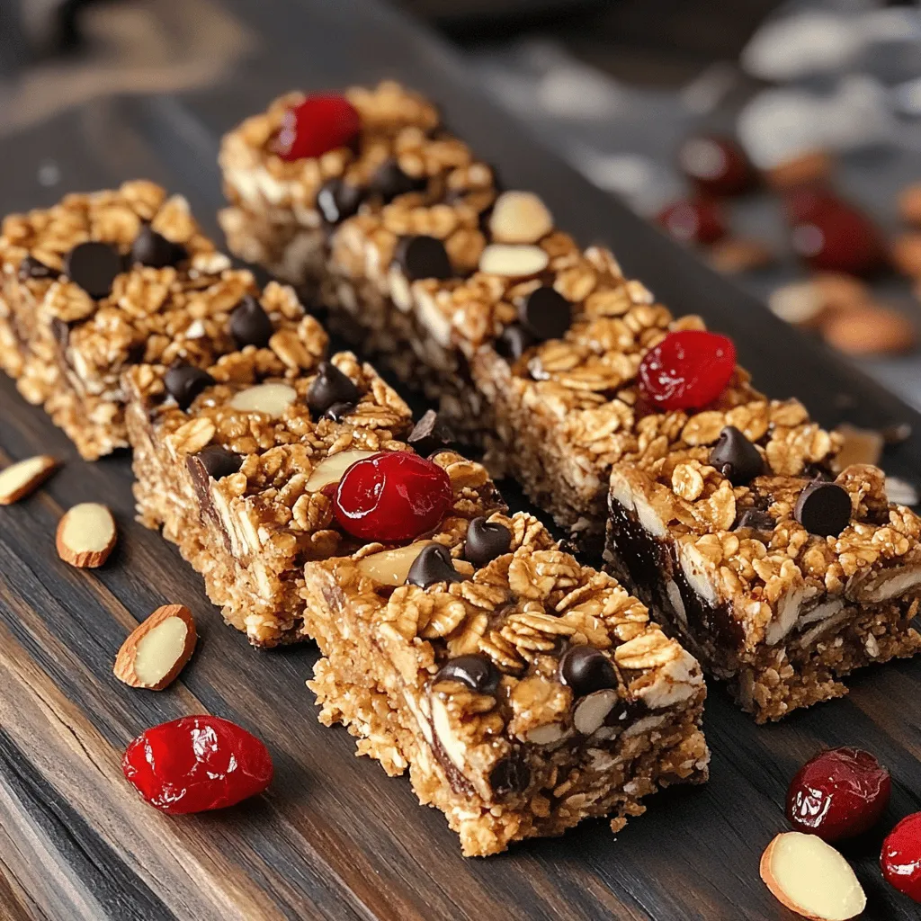 Cherry Chocolate Granola Bars Tasty and Nutritious Snack