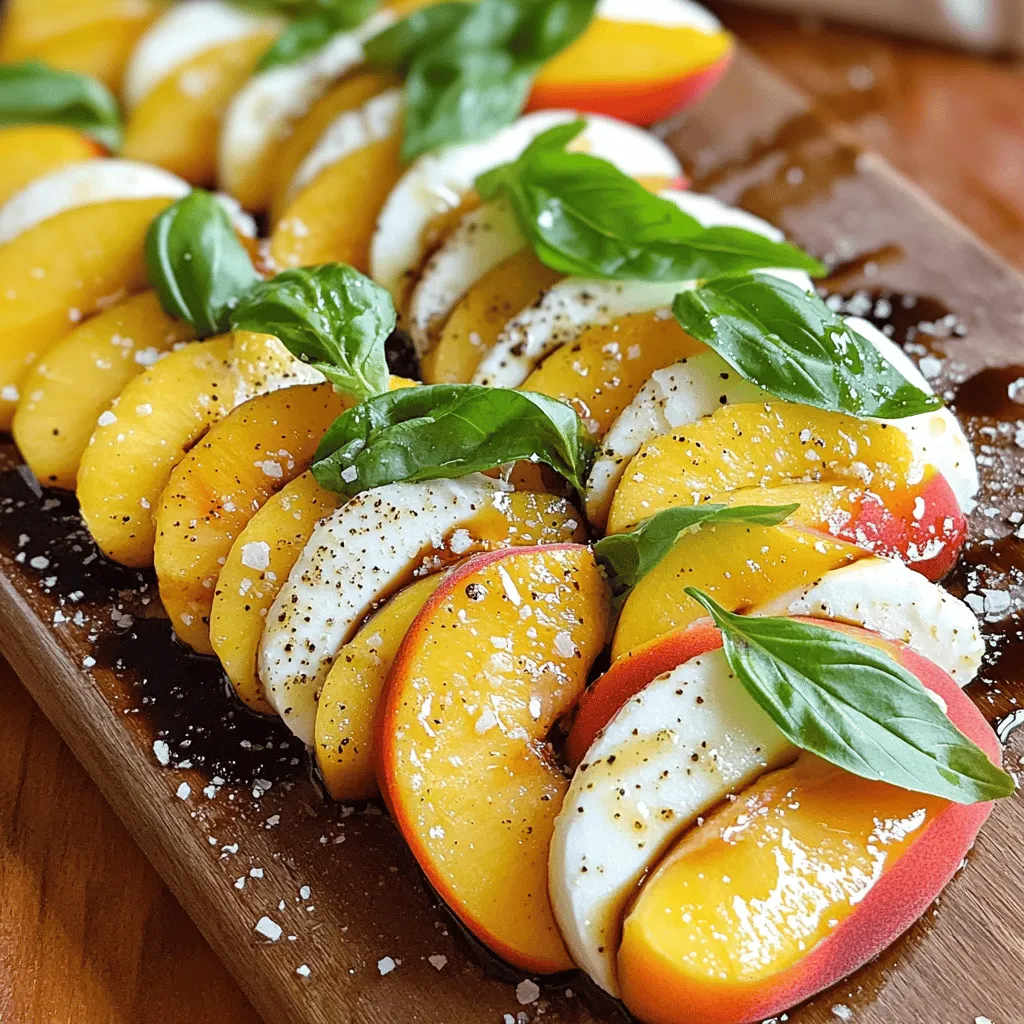 Savory Summer Peach Caprese Salad Fresh and Light