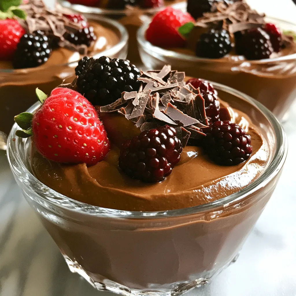 Vegan Chocolate Avocado Mousse Rich and Creamy Delight
