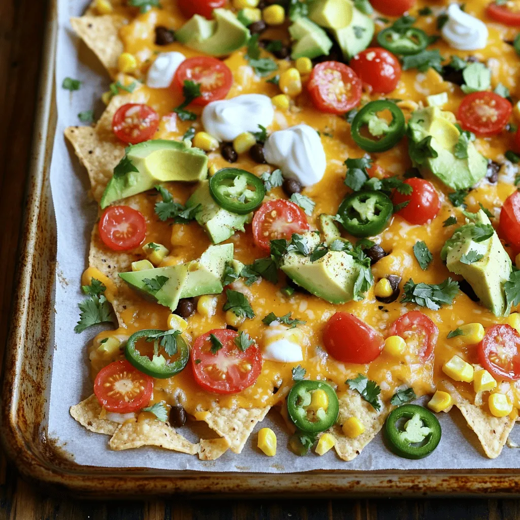 Easy Sheet Pan Nachos Delectable Party Snack Recipe