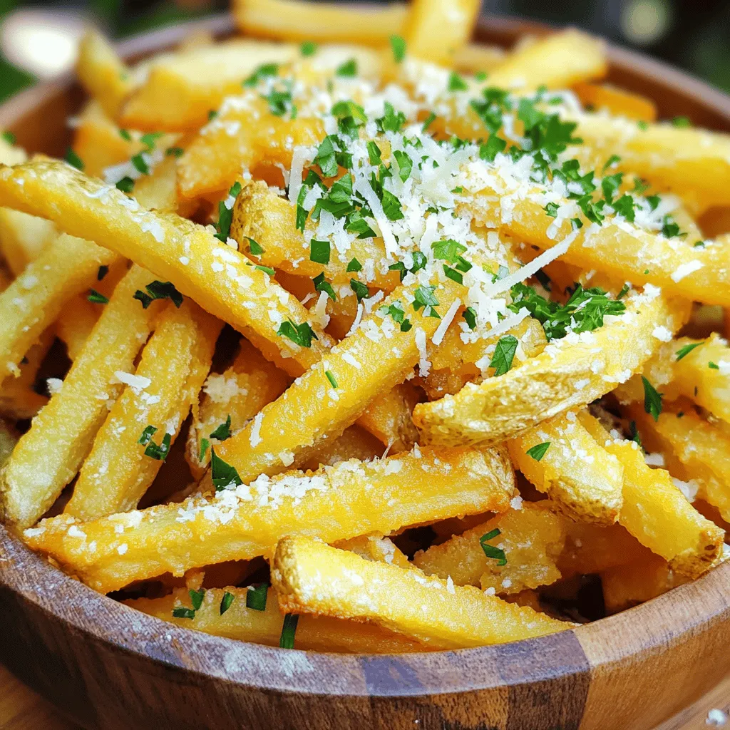 Garlic Butter Parmesan Fries Air Fryer Delight